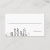 Philadelphia Wedding | Platzkarten vorne und hinte (Vorderseite)