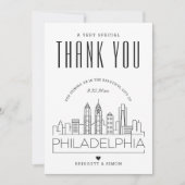 Philadelphia Wedding | Vielen Dank + Foto-Karte Karte (Vorderseite)