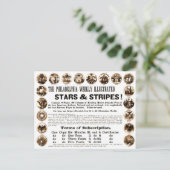 Philadelphia Weekly 1918 Stars & Stripes Zeitung Postkarte (Stehend Vorderseite)