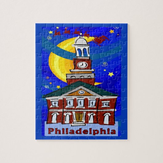 Philadelphia Weihnachtsstil Puzzle (Vertikal)