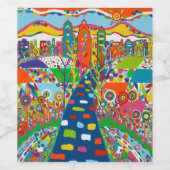 Philadelphia Wein oder Sparkling Weinflaschen Etik Weinetikett (Einzelnes Label)