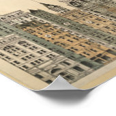 Philadelphia Wolkenkratzer Vintage Poster ab 8.99 (Ecke)