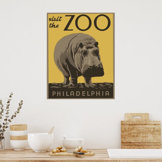 Philadelphia Zoo Poster (Küche)