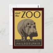 Philadelphia Zoo Postkarte (Vorne/Hinten)