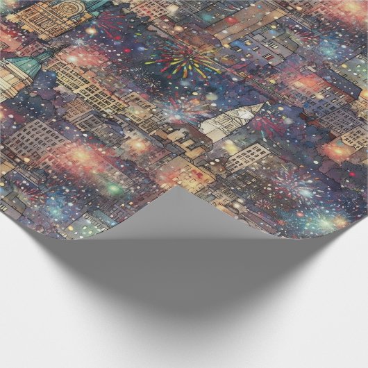 Philadelphia zu Weihnachten und Neujahr Geschenkpapier (Ecke)