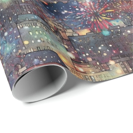 Philadelphia zu Weihnachten und Neujahr Geschenkpapier (Rolleneckpunkt)