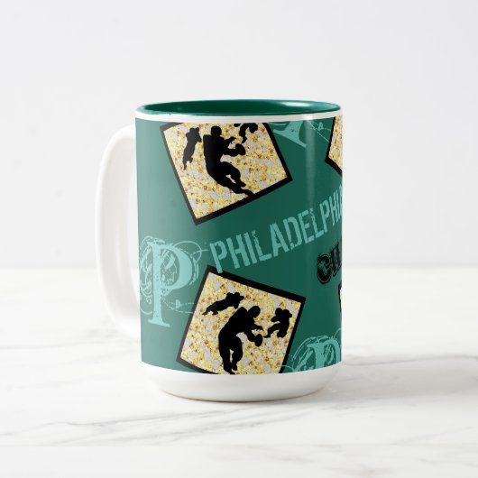 PHILADELPHIA ZWEIFARBIGE TASSE (Vorderseite Links)