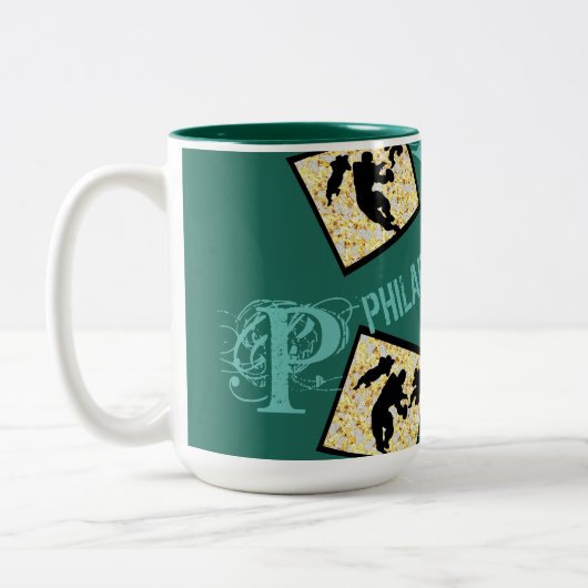 PHILADELPHIA ZWEIFARBIGE TASSE (Links)