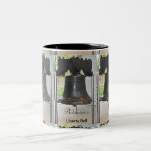 PHILADELPHIAS GROSSE GLOCKE ZWEIFARBIGE TASSE