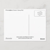 Philadelphia's große Glockenpostkarte Postkarte (Rückseite)