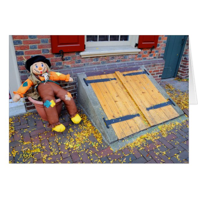 Philadelphias historische Elfreth Gasse im Fall (Vorderseite (Horizontal))