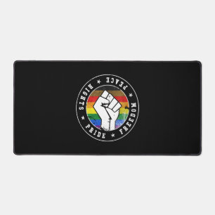 Philadelphia's LGBT Flag Emblem W grunge Schreibtischunterlage