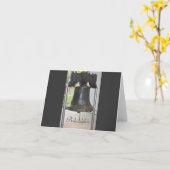 Philadelphia's Liberty Bell Black Notecard Karte (Gelbe Blume)