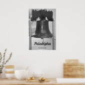PHILADELPHIENS GROSSER GRIFF IN SCHWARZ UND WEISS POSTER (Küche)