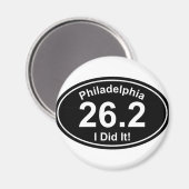 Philadelpia Marathon Magnet (Vorderseite/Rückseite)