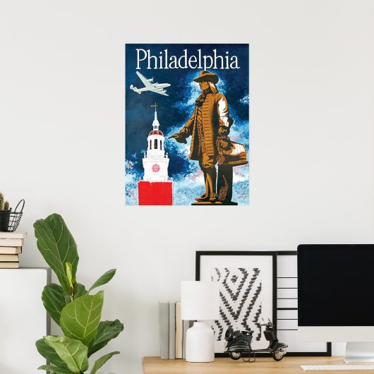 Philadephia, Denkmal und Turm Poster (Heimbüro)