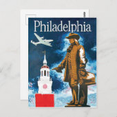 Philadephia, Denkmal und Turm Postkarte (Vorne/Hinten)