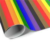 Philadephia Rainbow Pride Flag Vertikal Geschenkpapier (Rolleneckpunkt)