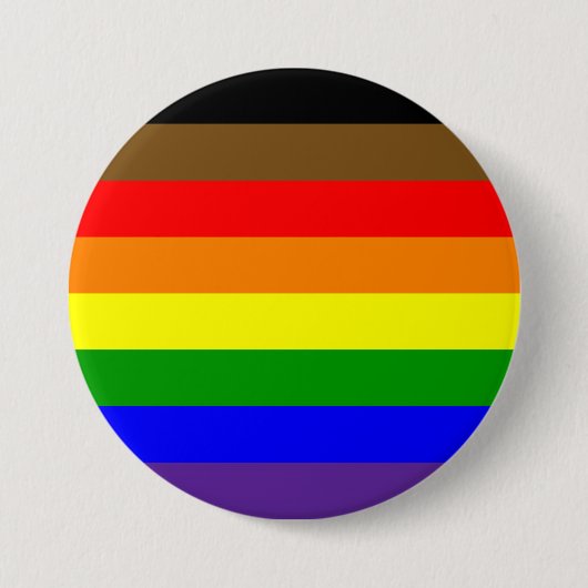 Philadephia Rainbow Prilag Flag Button (Vorderseite)