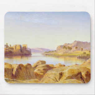 Philae, Ägypten, 1863 (Öl auf Leinwand) Mousepad