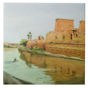 Philae auf dem Nil, 1894 Fliese