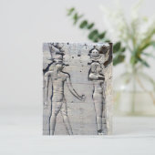 Philae Carving Postkarte (Stehend Vorderseite)