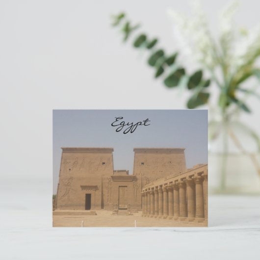 Philae-Tempel Postkarte (Stehend Vorderseite)