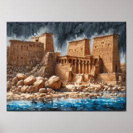 Philae Temple und das alte Ägypten Poster