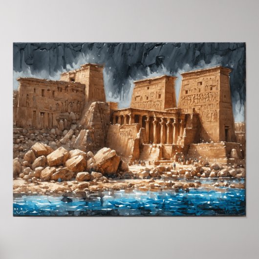 Philae Temple und das alte Ägypten Poster (Vorne)