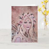 Philantha-Märchengrüßkarte von Renee Lavoie Karte (Gelbe Blume)