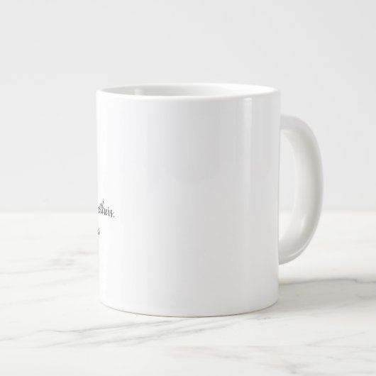 Philanthropie Jumbo-Tasse (Vorderseite Rechts)