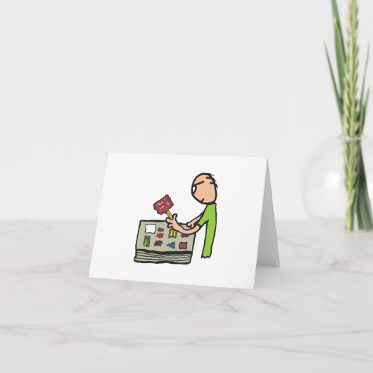 Philatelie-Briefmarke Karte (Vorderseite)