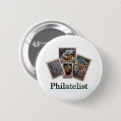 Philatelist 2 button (Vorne & Hinten)