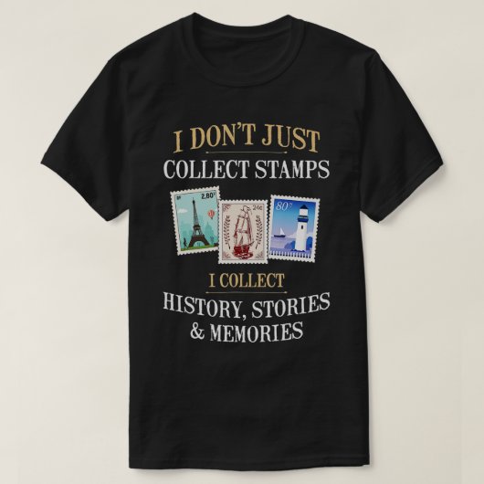 Philatelist-Briefmarke T-Shirt (Design vorne)