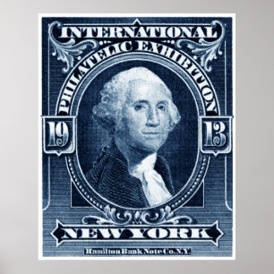 Philatelistische Ausstellung 1913 New York Poster