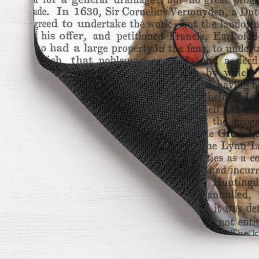 Phileas Feline Steampunk Cat & Top Hat 2 Mousepad (Ecke)