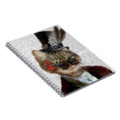 Phileas Feline Steampunk Cat & Top Hat 2 Notizblock (Rechte Seite)