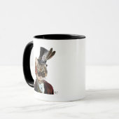 Phileas Feline Steampunk Cat & Top Hat 2 Tasse (Vorderseite Links)