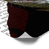 Phileas Feline Steampunk Cat & Top Hat Poster (Ecke)