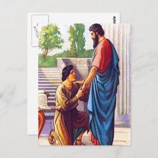 Philemon 17-22 empfängt ihn, wie du willst postkarte (Vorne/Hinten)