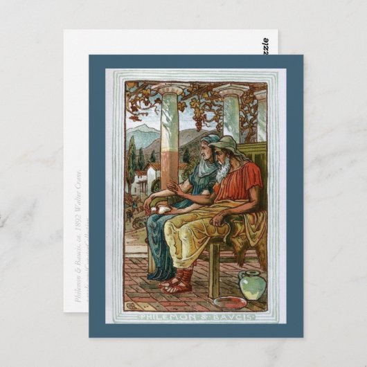 Philemon & Baucis Postkarte (Vorne/Hinten)