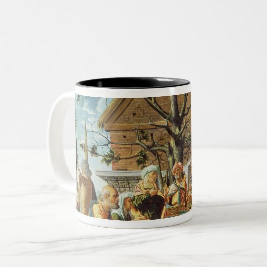 Philemon und Baucis, c.1500 Zweifarbige Tasse (Vorderseite Links)