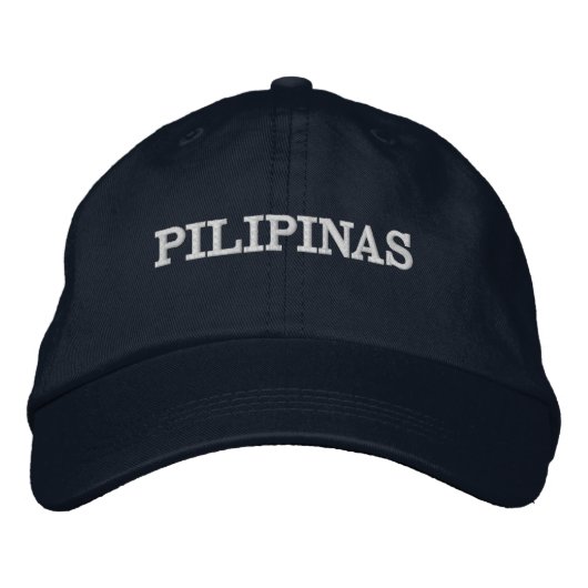Philiippines Baseball Hat Bestickte Baseballkappe (Vorderseite)
