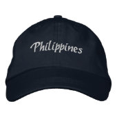Philiippines Baseball Hat Bestickte Baseballkappe (Vorderseite)