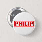 Philip Briefmarke Button (Vorne & Hinten)