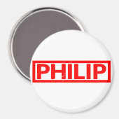 Philip Briefmarke Magnet (Vorderseite/Rückseite)