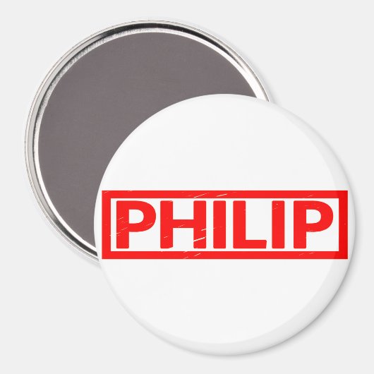 Philip Briefmarke Magnet (Vorderseite/Rückseite)