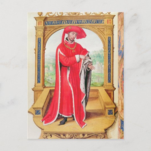 Philip der gute Herzog von Burgund Postkarte (Vorderseite)