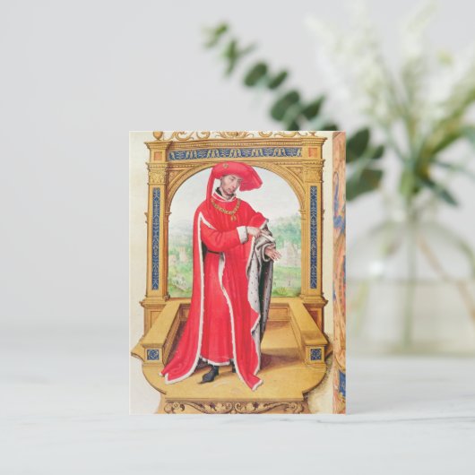 Philip der gute Herzog von Burgund Postkarte (Stehend Vorderseite)