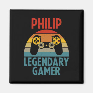 Philip Geschenk Name Personalisiert Lustig Gaming Magnet